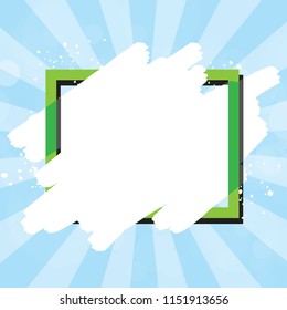 Vector frame art graphics colorful background