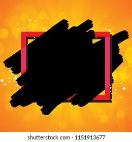 Vector frame art graphics colorful background