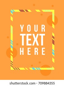 Vector frame Art graphics for hipsters modern collection