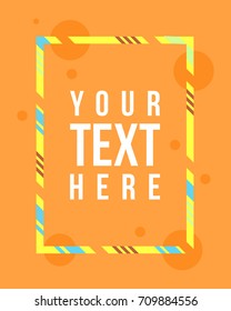 Vector frame Art graphics for hipsters modern collection