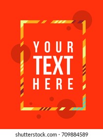 Vector frame Art graphics for hipsters modern background