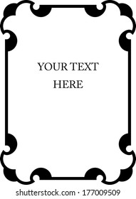 Vector frame border