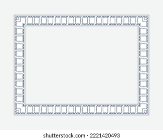 Vector Frame or Border Design Template