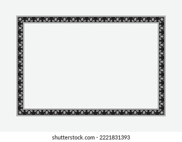 Vector frame or border design template