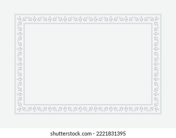 Vector frame or border design template