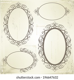 Antique Oval Frame Images Stock Photos Vectors Shutterstock