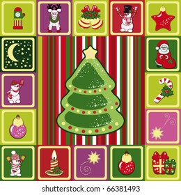 vector frame christmas pattern