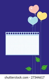 The vector frame of a congratulatory card with a dark blue background.