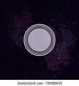 vector frame. cosmos. stars, illusions and space.