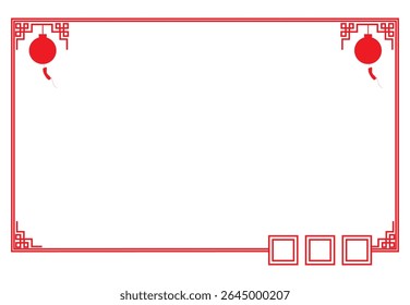 vector frame decoration for Chinese New Year