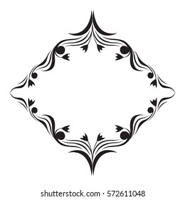 Vector frame. Decorative design element