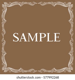Vector frame. Decorative design element