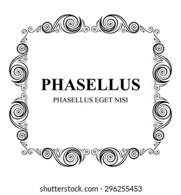 vector frame. Decorative design elements