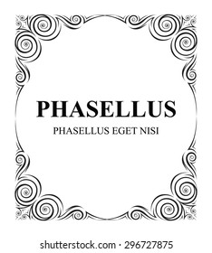 vector frame. Decorative design elements