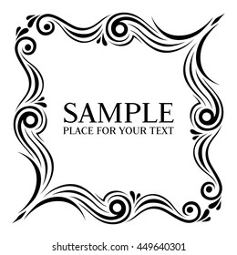 Vector frame. Decorative element