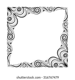 Vector frame. Decorative elements. 