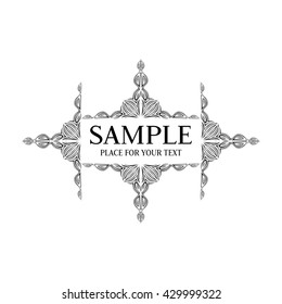 Vector frame. Decorative elements. 