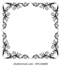 Vector frame. Decorative elements. 