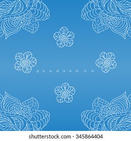 Vector frame with a decorative ornament. Card, invitation, congratulations.