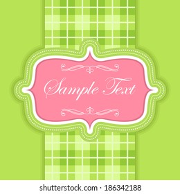 Vector frame design for invitation, greeting or announcement