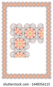 Vector frame for diploma or certificate. Template. Vector illustration.
