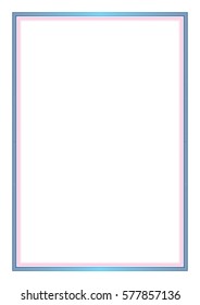 Vector frame for diploma or certificate. Template. Vector illustration.