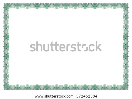 Vector frame for diploma or certificate. Template. Vector illustration.