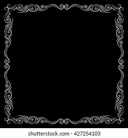 Vector frame. Element for page decoration.