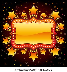 vector frame and explosion star