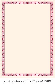 Vektorrahmen mit Blumenverzierungen. Rahmen für Hochzeitseinladung, Diplom, Dokument.