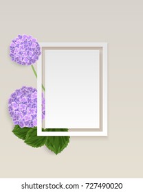 vector, frame with flowers for postcard, price tag, flyer