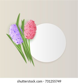 vector, frame with flowers for postcard, price tag, flyer