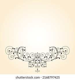Vector frame of flowers. Vintage floral elements Isolated botanical illustration for a postcard.