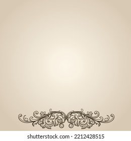 Vector frame of flowers. Vintage floral elements Isolated botanical illustration for a postcard.