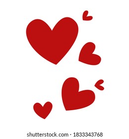 vector frame heart background valentinners day love