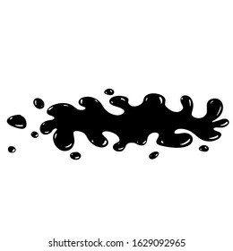Vector frame of heart and ink stain. Stain, liquid, ink. Easy to use for various thematic illustrations. For ads, sale, invitations, banners and more. 