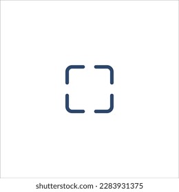 vector frame Icon, camers focus. digicam interface framework symbol. Stock vector illustration isolated on white background.