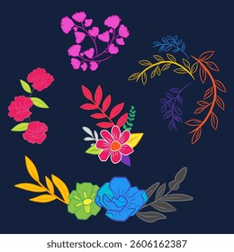 A vector frame illustration of abstract pink peonies and wild flowers painted in watercolor. hand painted floral background.