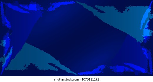 Vector frame with imitation of the dark ocean texture and framing the background with ice blocks. For registration of postcards.