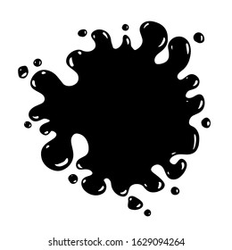 Vector frame ink stain. Stain, liquid, ink. Easy to use for various thematic illustrations. For, cards, ads, sale, invitations, banners and more. 