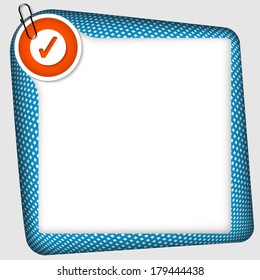 vector frame for inserting text with check box