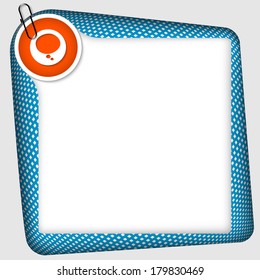 vector frame for inserting text with speech bubble