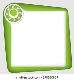 vector frame for inserting text with speech bubble