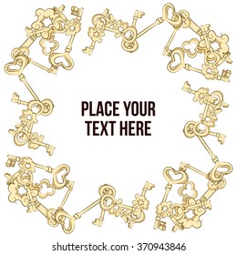 Vector frame with keys