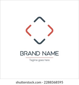 vector frame logo template, camers focus. digicam interface framework brand identity. Stock vector illustration isolated on white background.