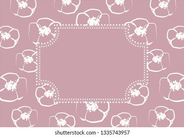 Vector frame with lovely poppies.