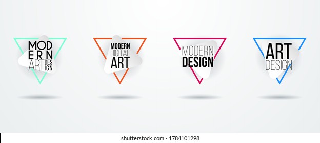 Vector frame. Modern design graphics. Dynamic hipster frame stylish background. Element for business cards, text, brochures, invitations, gift cards and flyers