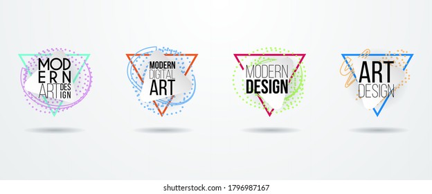 Vector frame. Modern design graphics. Dynamic hipster frame stylish background. Element for business cards, text, brochures, invitations, gift cards and flyers