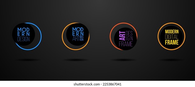 Vector frame. Modern design graphics. Dynamic hipster frame stylish background. Element for business cards, text, brochures, invitations, gift cards and flyers