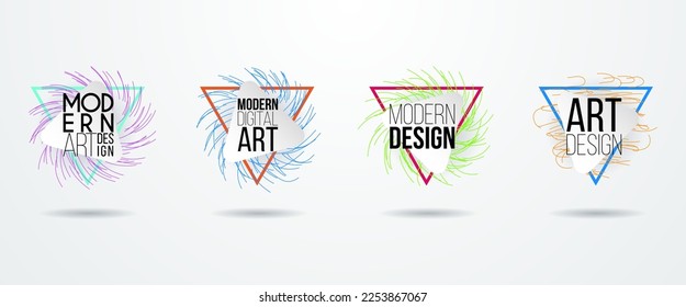 Vector frame. Modern design graphics. Dynamic hipster frame stylish background. Element for business cards, text, brochures, invitations, gift cards and flyers